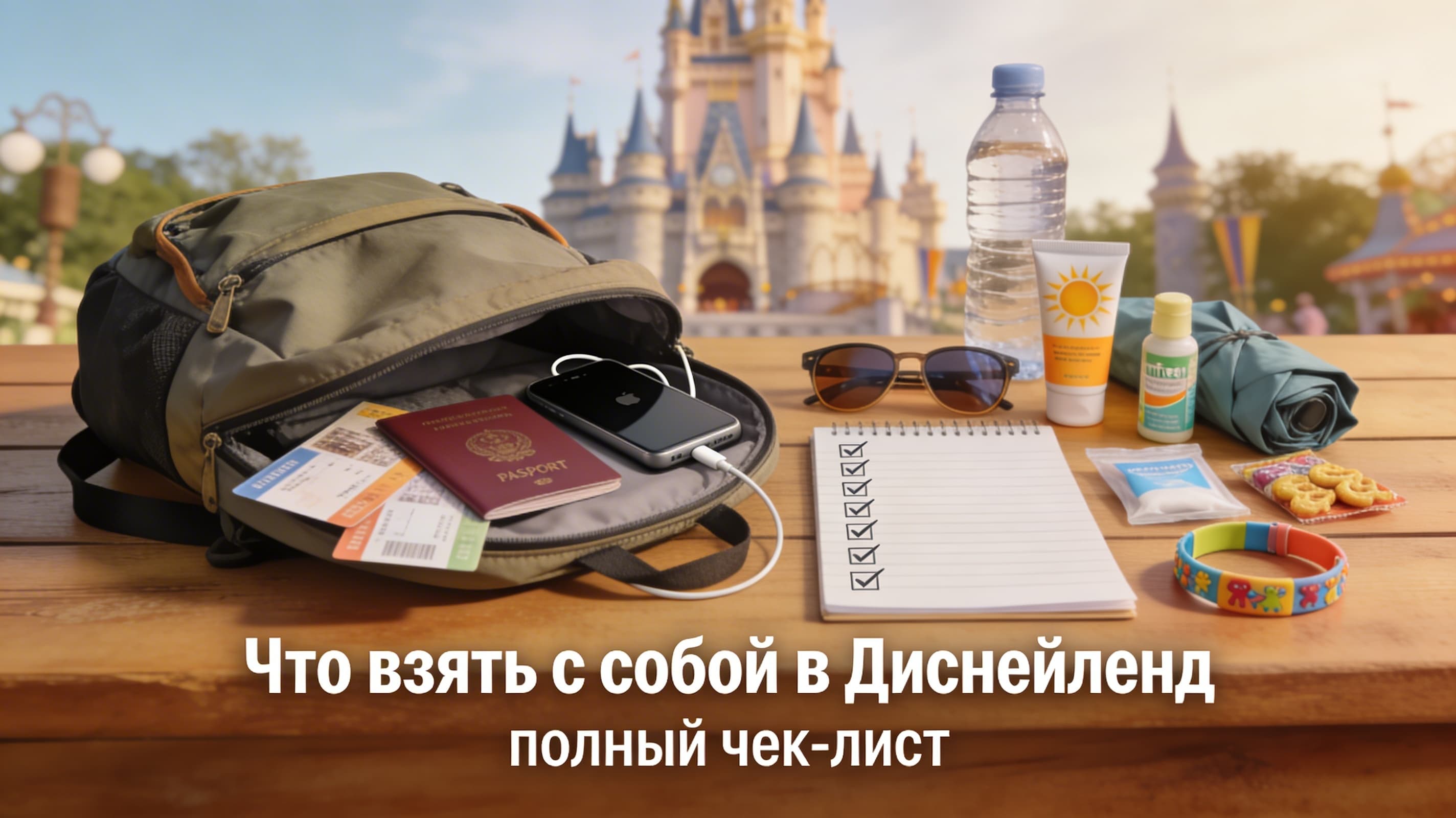 chto-vzyat-v-disneyland-parizh-polnyj-chekl-veshej-illustration